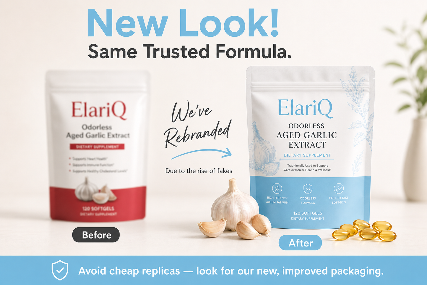 Aged Garlic Extract - 7500mg Odorless Softgels