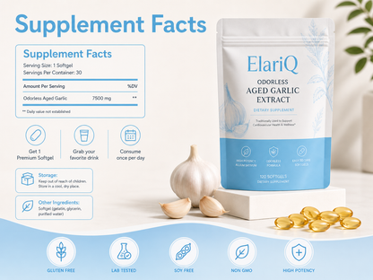Aged Garlic Extract - 7500mg Odorless Softgels